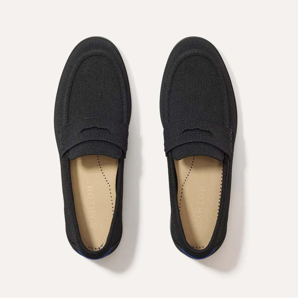 ◼️Rothy's ◼️Women's Classic Black Penny Loafer Slip-Ons